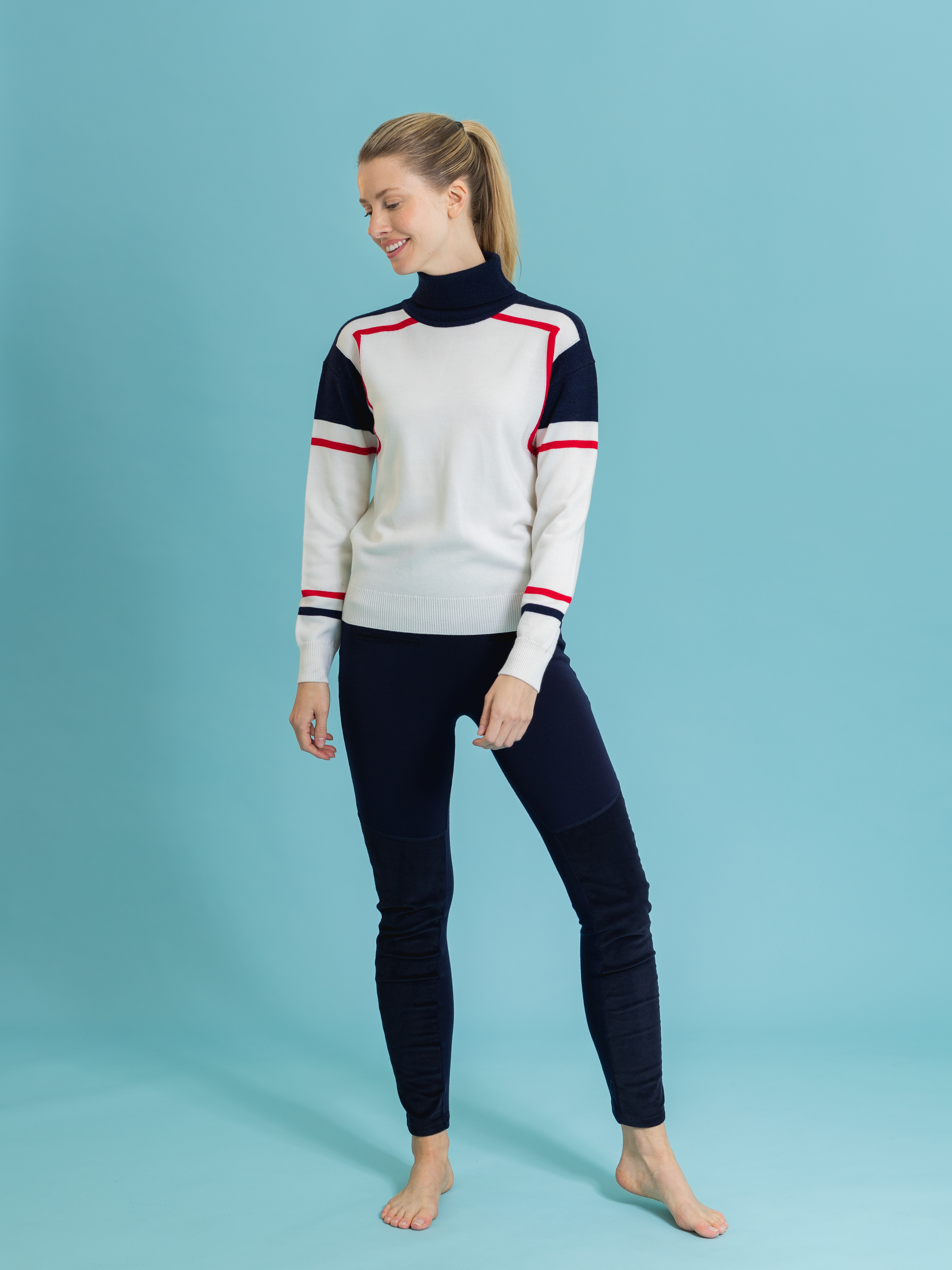 Gausta Merino Knit Sweater Snow White