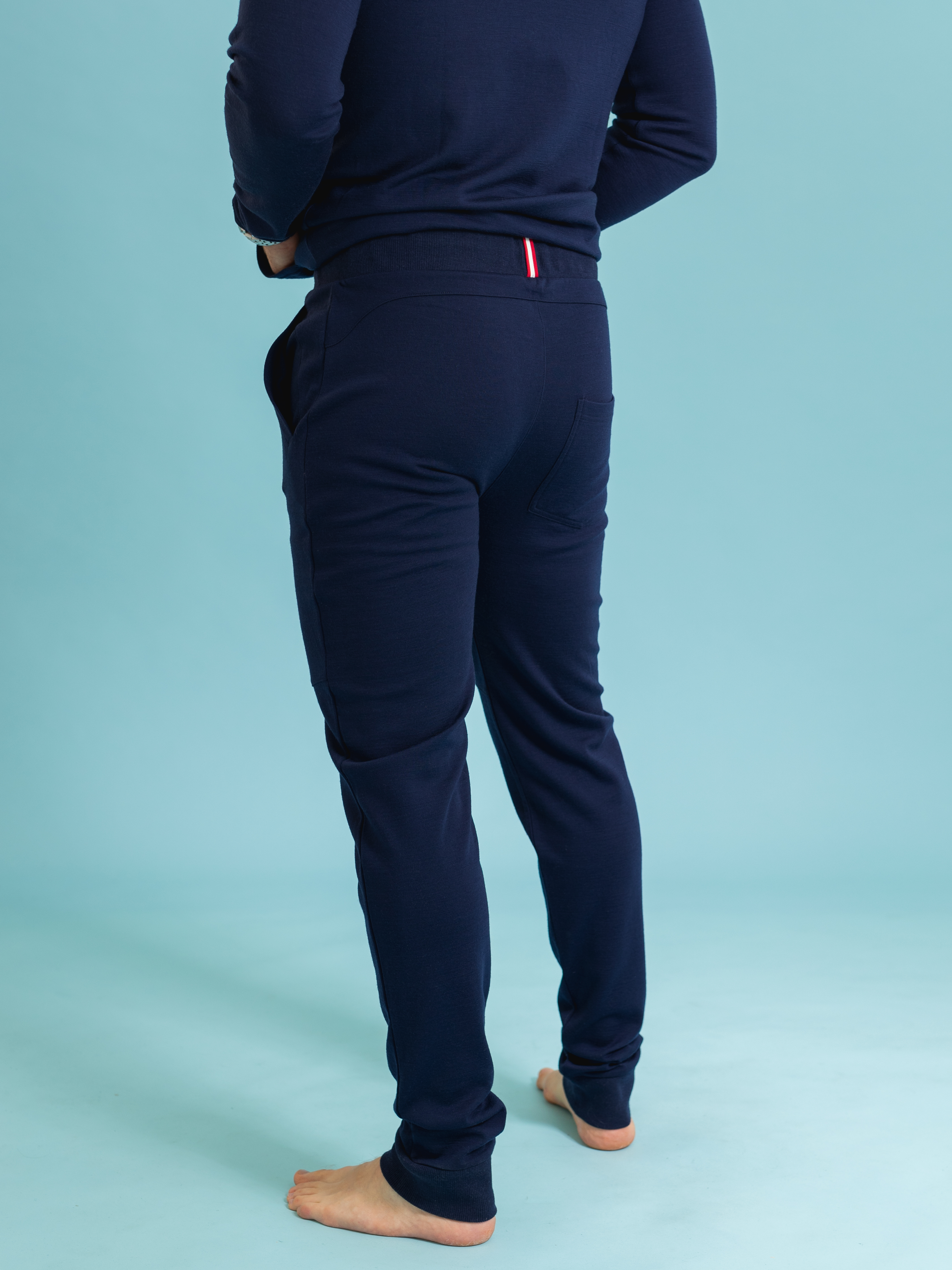 Budor Wool Pants Blue