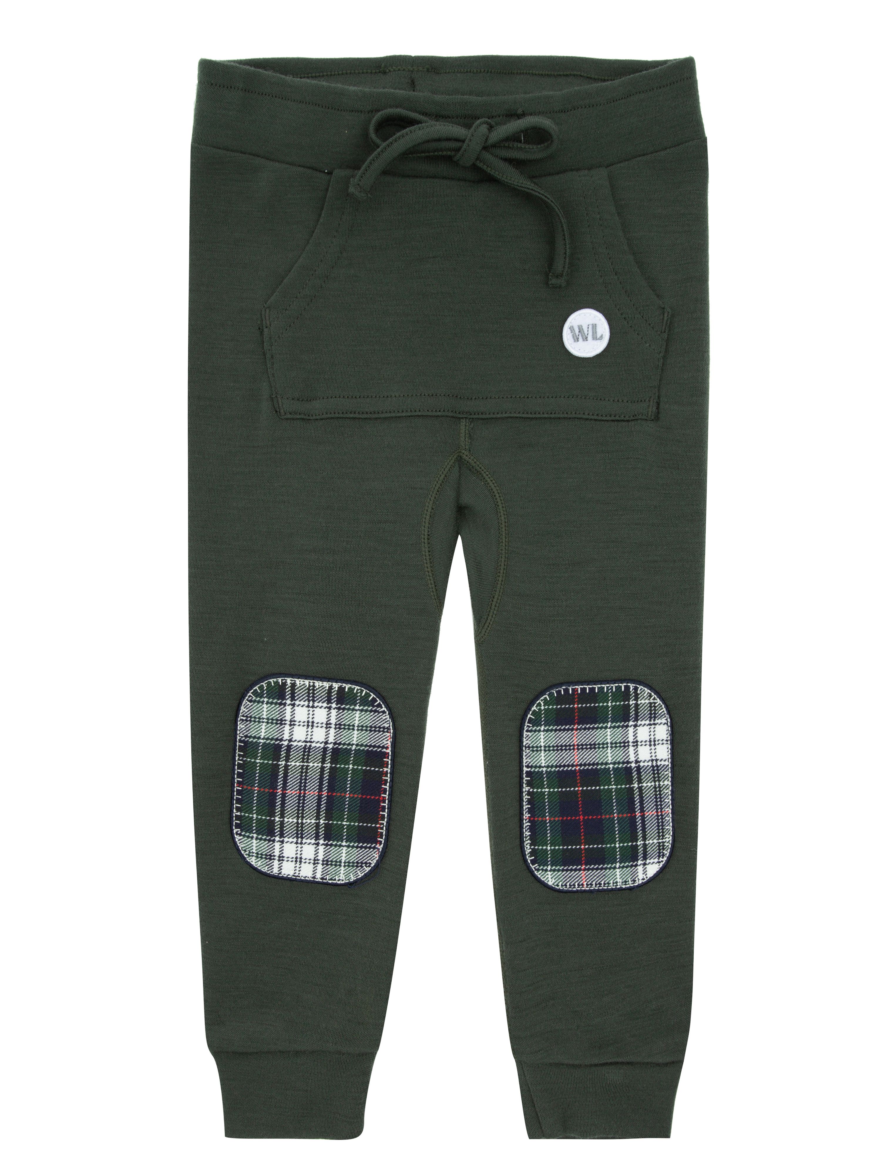 Bergen Merino Trousers With Moose Green