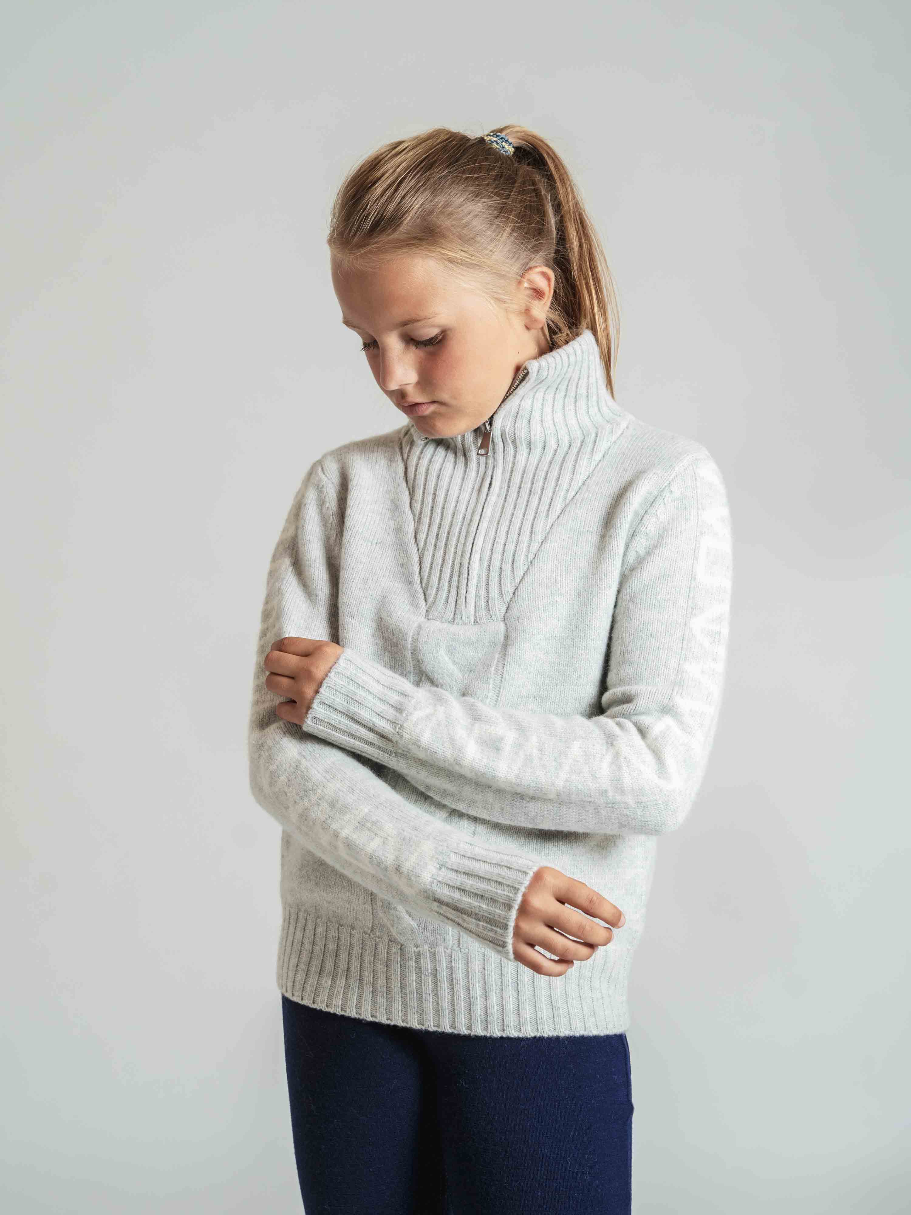 Solsiden Knitted Sweater Light Grey