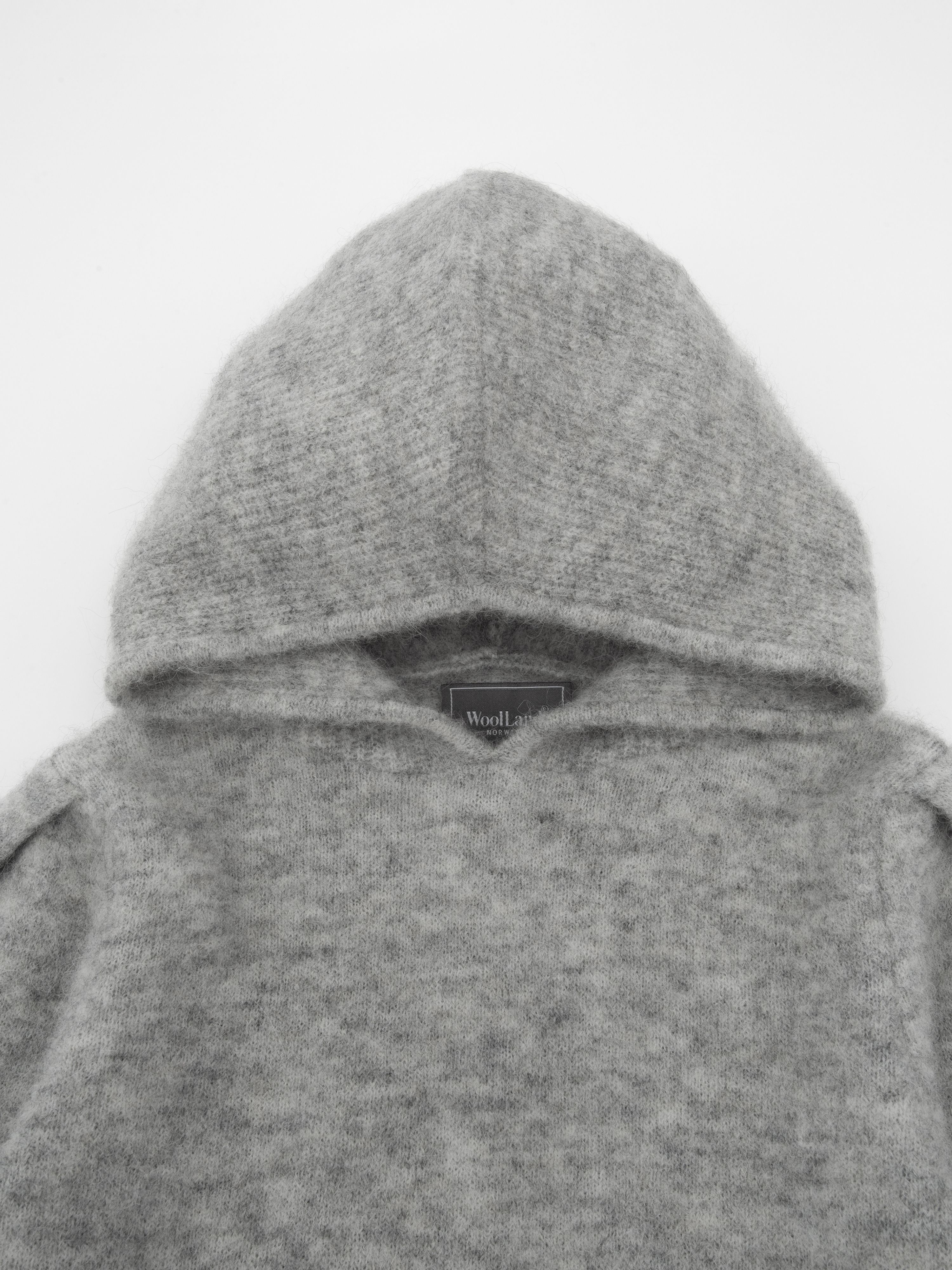 Tromsø knitted Hood Light Grey