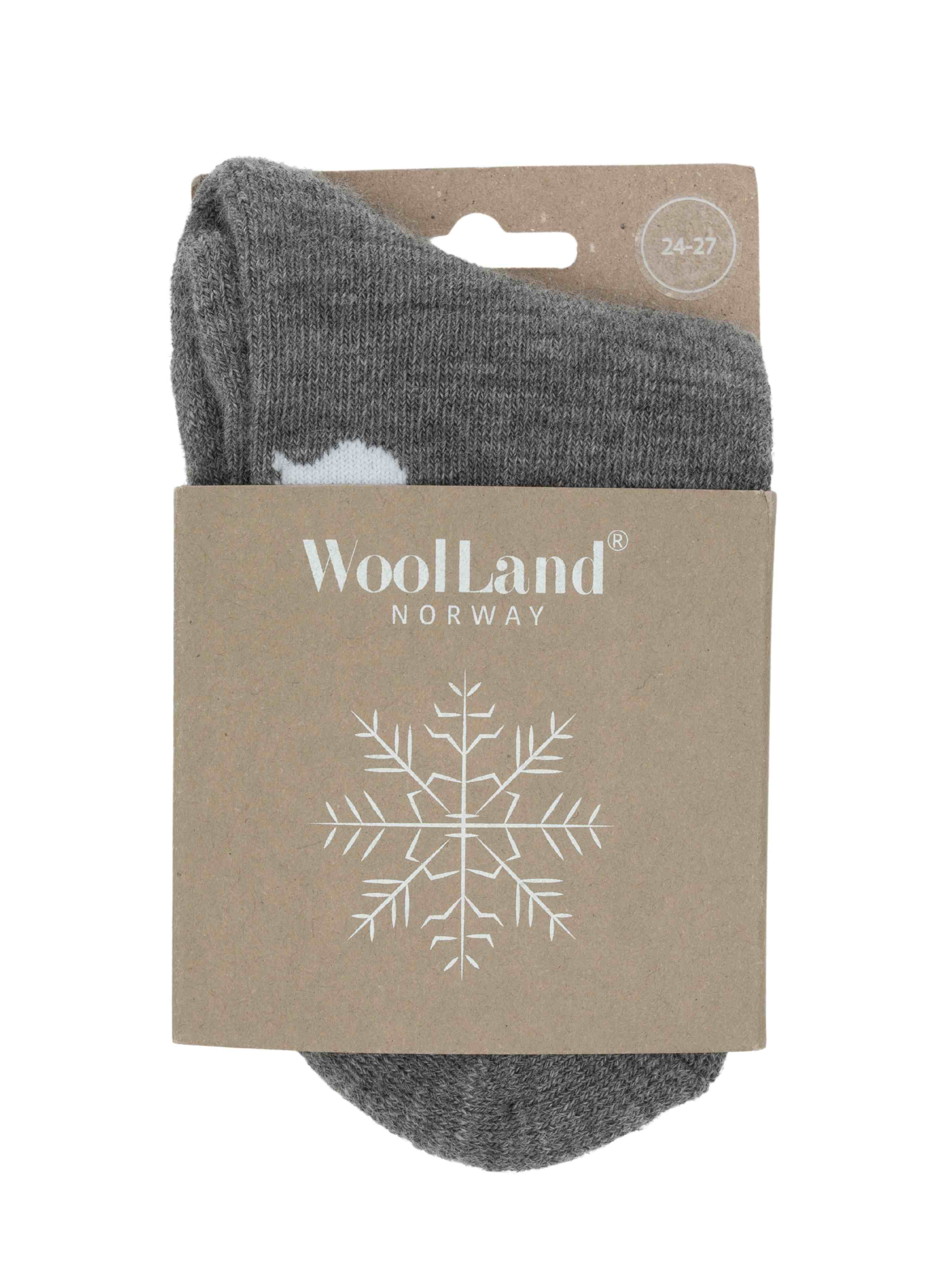 Sauda wool socks  Grey Melange